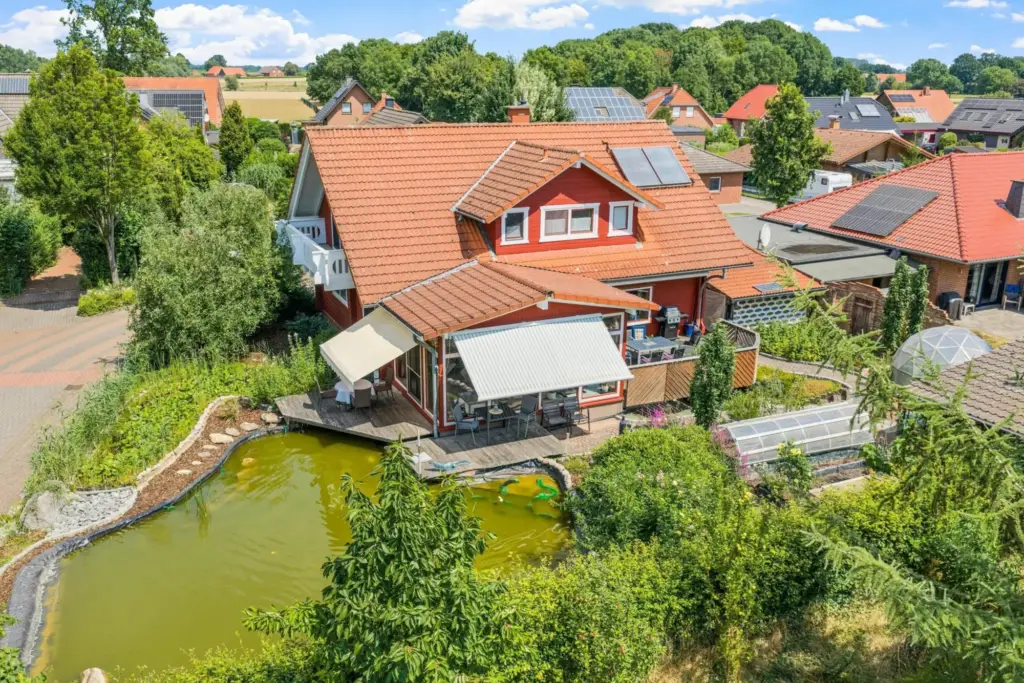 Vollholz Wohnblockhaus mit Wintergarten – Bild 4